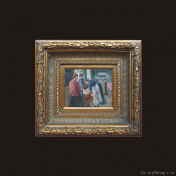 Oljemaleri  In the Bath