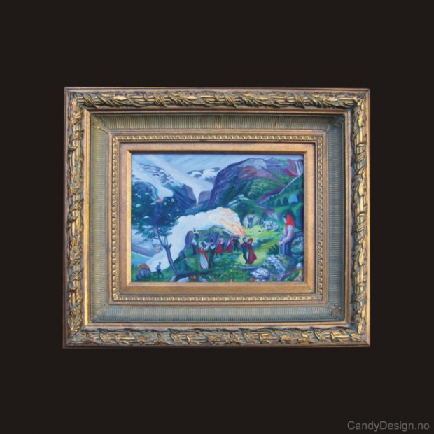 Oljemaleri  St. Hansbål