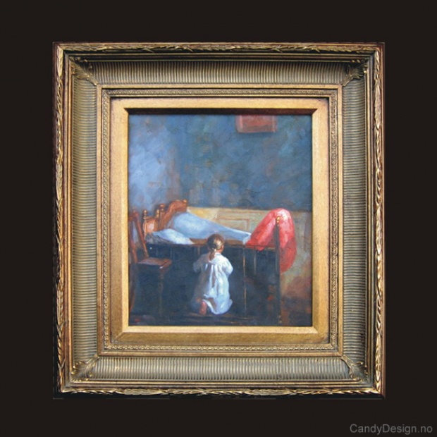 Oljemaleri  Bedtime Prayer