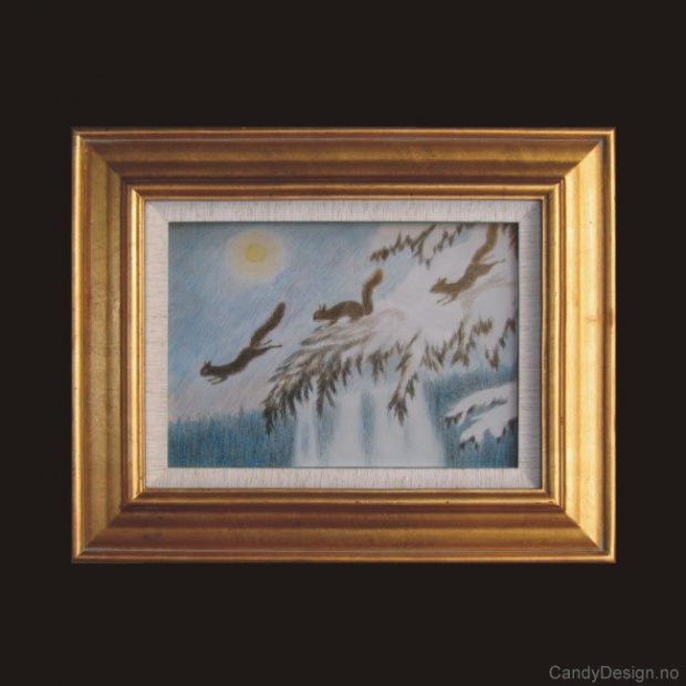 Oljemaleri  Winter Evening