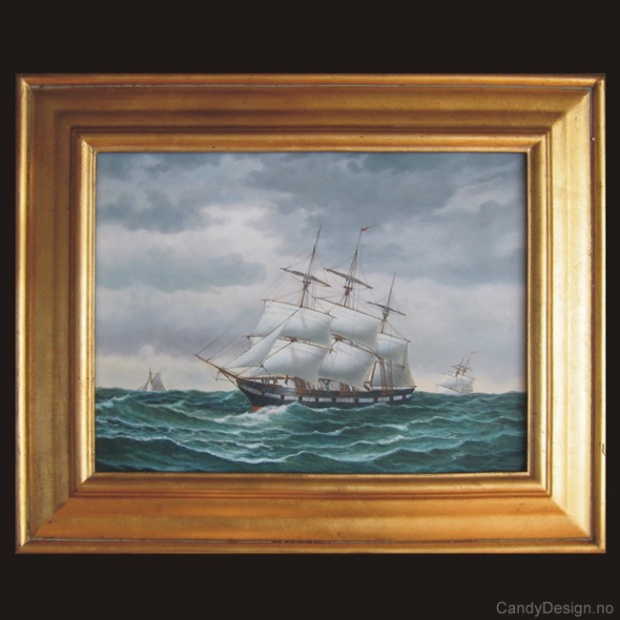 Oljemaleri  Fremad af Hardanger