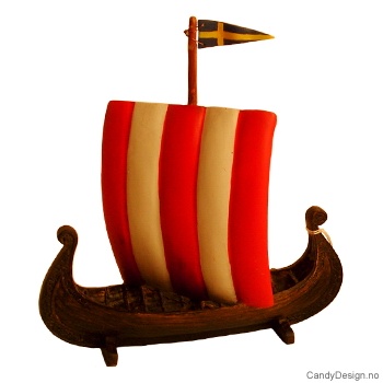 Vikingship with swedish flag
