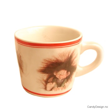 Krus med motiv - Leende troll 