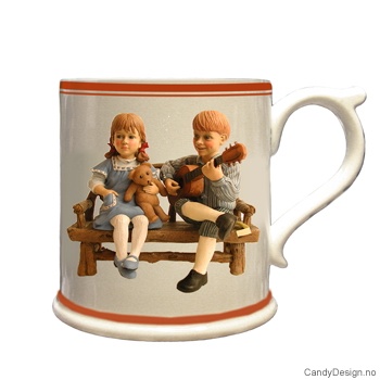 Mug with Carl Larsson children