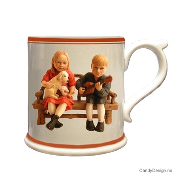 Mug with Carl Larsson children