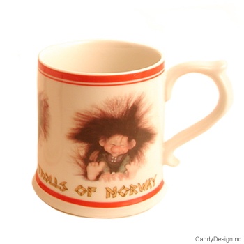 Krus med motiv - Leende troll 