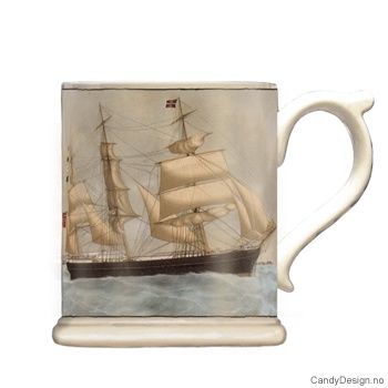 Mug with sailship