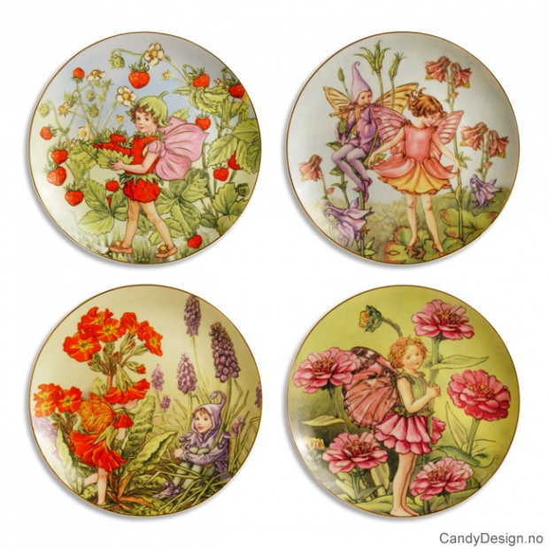 Fairy motif plates assorted