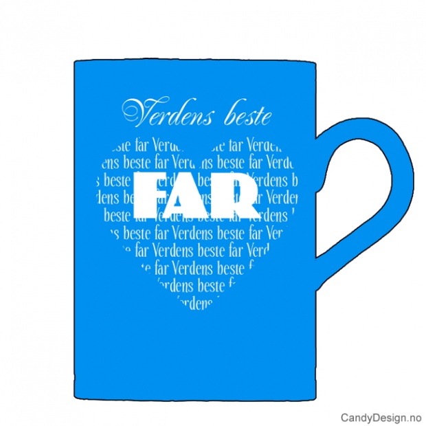 Kopper med tekst  Verdens beste far