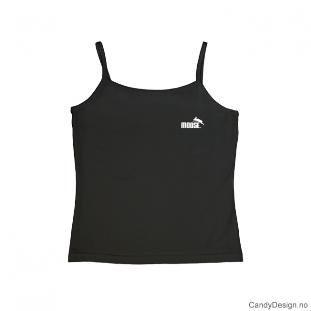 XL - Ladies strap models of shirts model B black w/white Moose with moose print print