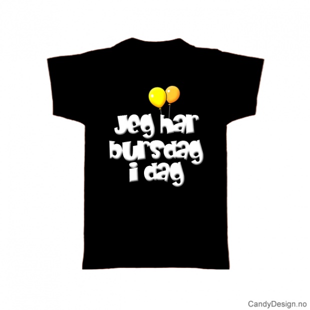 L - Ladies Classic T-shirt black - Jeg har bursdag i dag