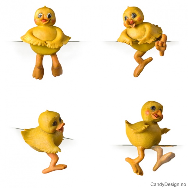 XL hanging easter chickens assorted 