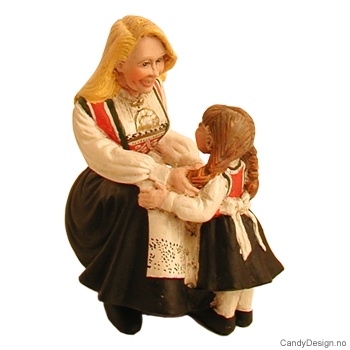 Hardangers bunads dame med pike