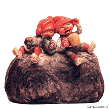 Julenisser på stein