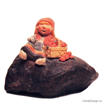 Julenisser på stein