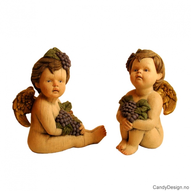 Woodstyle engler med druer