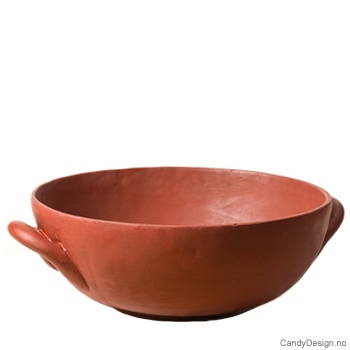 Rød skål uten stett