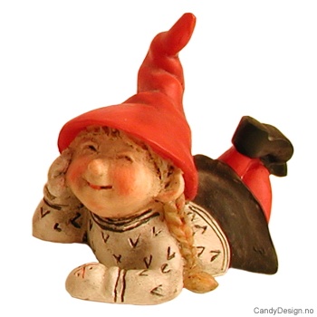 Enkel julenisse med høy lue