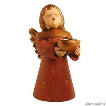 Stor englelysestake - Orange