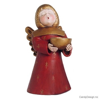 Stor englelysestake - Rød