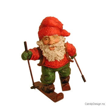 Koselig skinisse figur - På ski