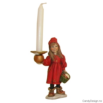 Carl Larsson julejente med lysholder