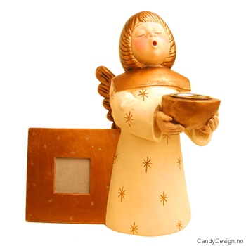 Stor engel med ramme