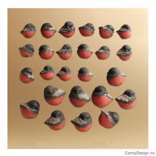 Bullfinch magnets assorted