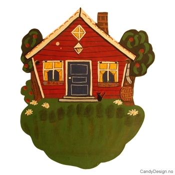 Welcome sign with house