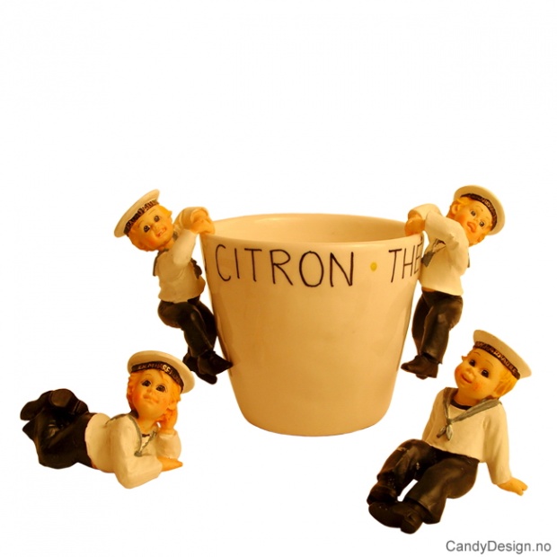 Hanging and sitting navy boys