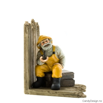 Medium fisker bokstøtte