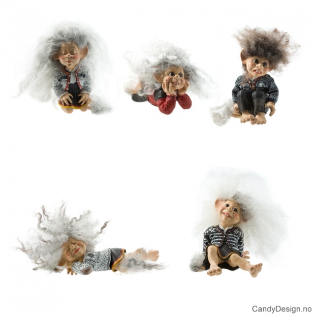 Sitting troll with sweater