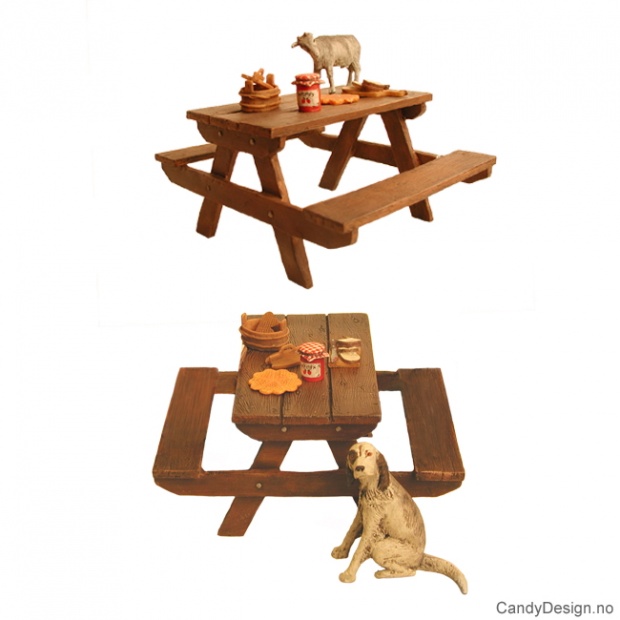 Stort rastebord for figurer