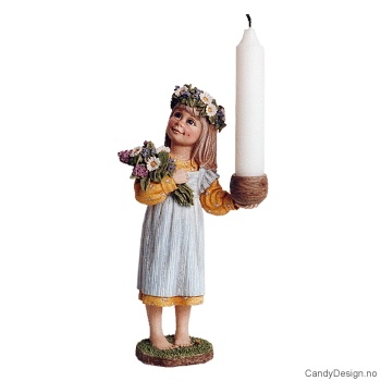 Carl Larsson barn - sommerpike i gult/blått