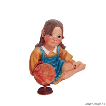 Carl Larsson barn - Pike i gult