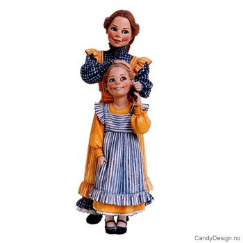 Carl Larsson - mor med barn - Mor grer håret på pike