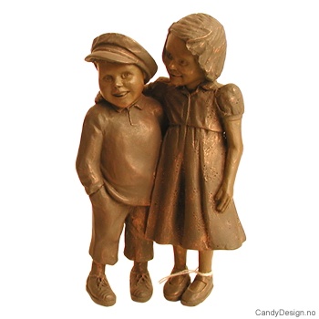 Bronse gutt og jente