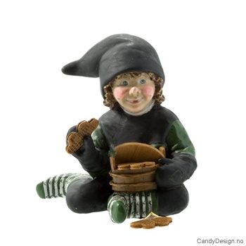 Troll med vafler Grå/Sort genser