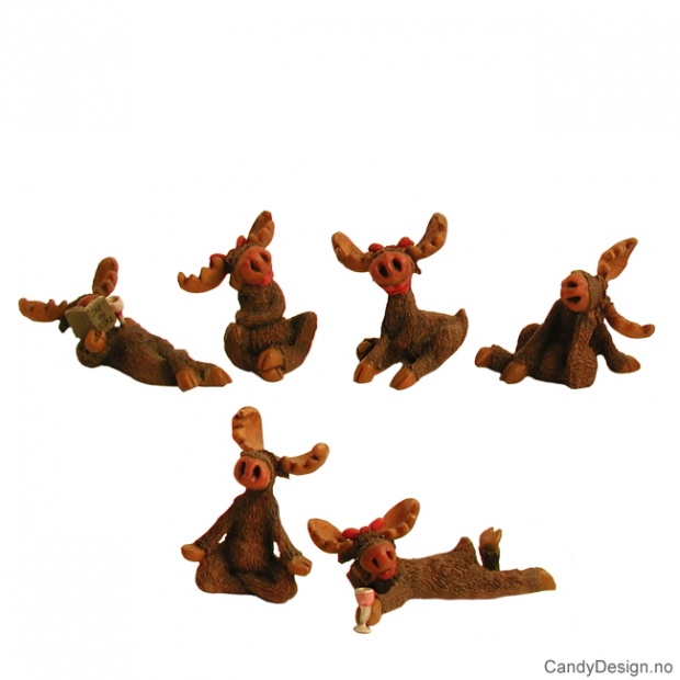Sett med elgpar assortert