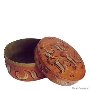 Stor rund boks original farger