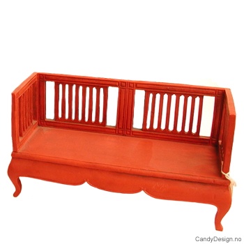 Rød benk rokokko