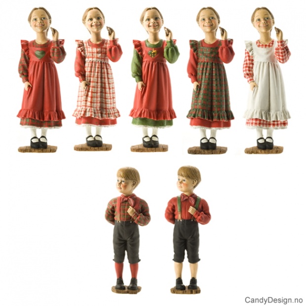 Carl Larsson gutter og piker assortert