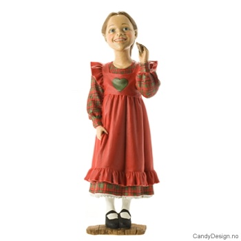 Carl Larsson gutter og piker  Pike med Skotskrutet med rød