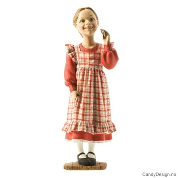 Carl Larsson gutter og piker  Pike med Rød med blå og hvit