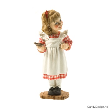 Carl Larsson pike med Rød/hvitrutet med grønn