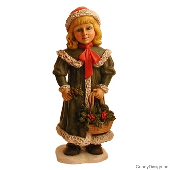 Julebarn  - Pike med kristorn korg