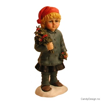 Julebarn  - Pike med kristorn i arm og hånd