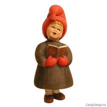 Syngende barn i grått  