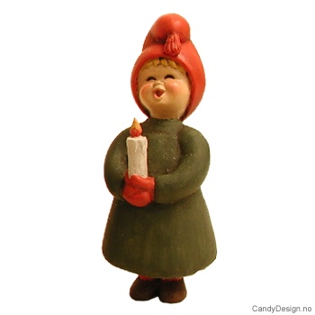 Syngende barn i grått  