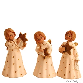 Småengler som pusser stjerne